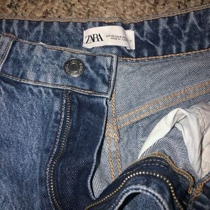 Zara high rise straight leg jean